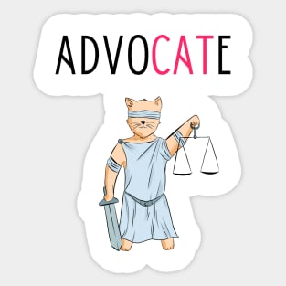 Advocate illustration Sticker